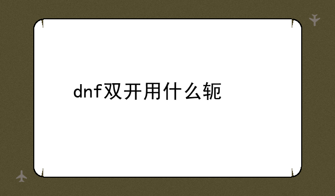 dnf双开用什么软件