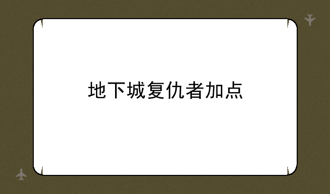 地下城复仇者加点