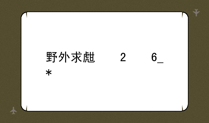 野外求生指南技巧