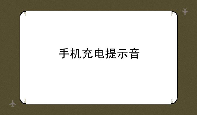 手机充电提示音