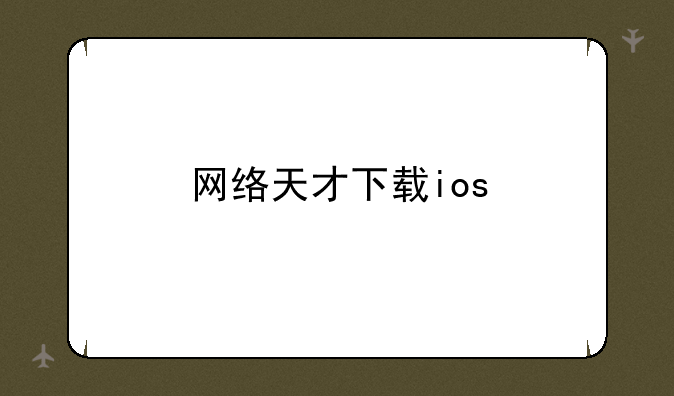 网络天才下载ios