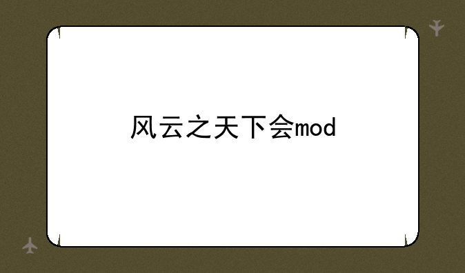 风云之天下会mod