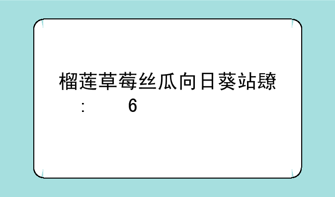 榴莲草莓丝瓜向日葵站长推荐