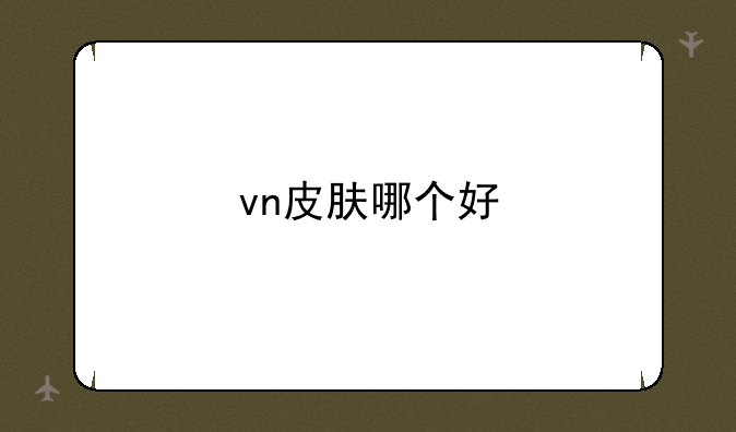 vn皮肤哪个好