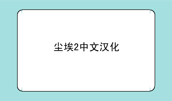 尘埃2中文汉化