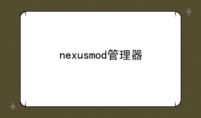 nexusmod管理器